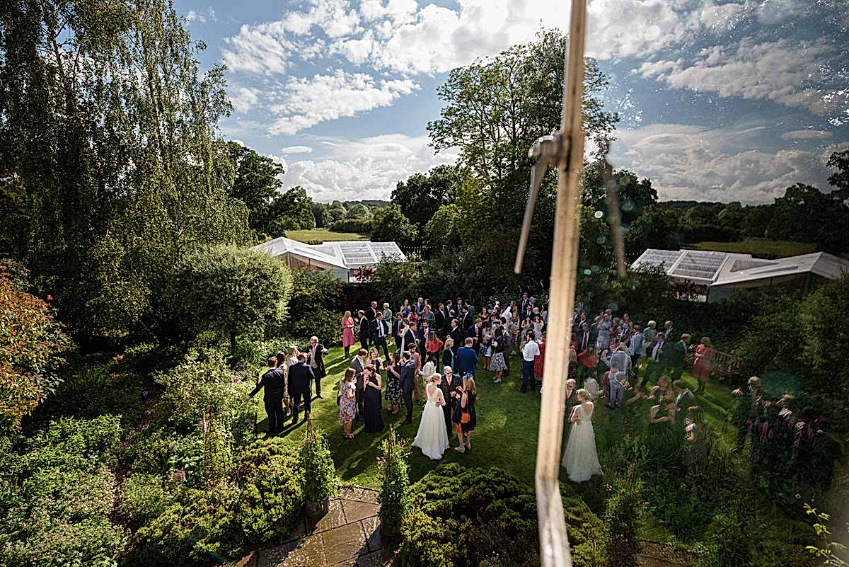 Marquee wedding reception at home in Geddington, Northamptonshire